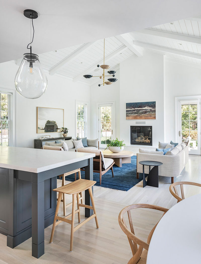 波士顿蓝色客厅美丽后院住宅设计-13