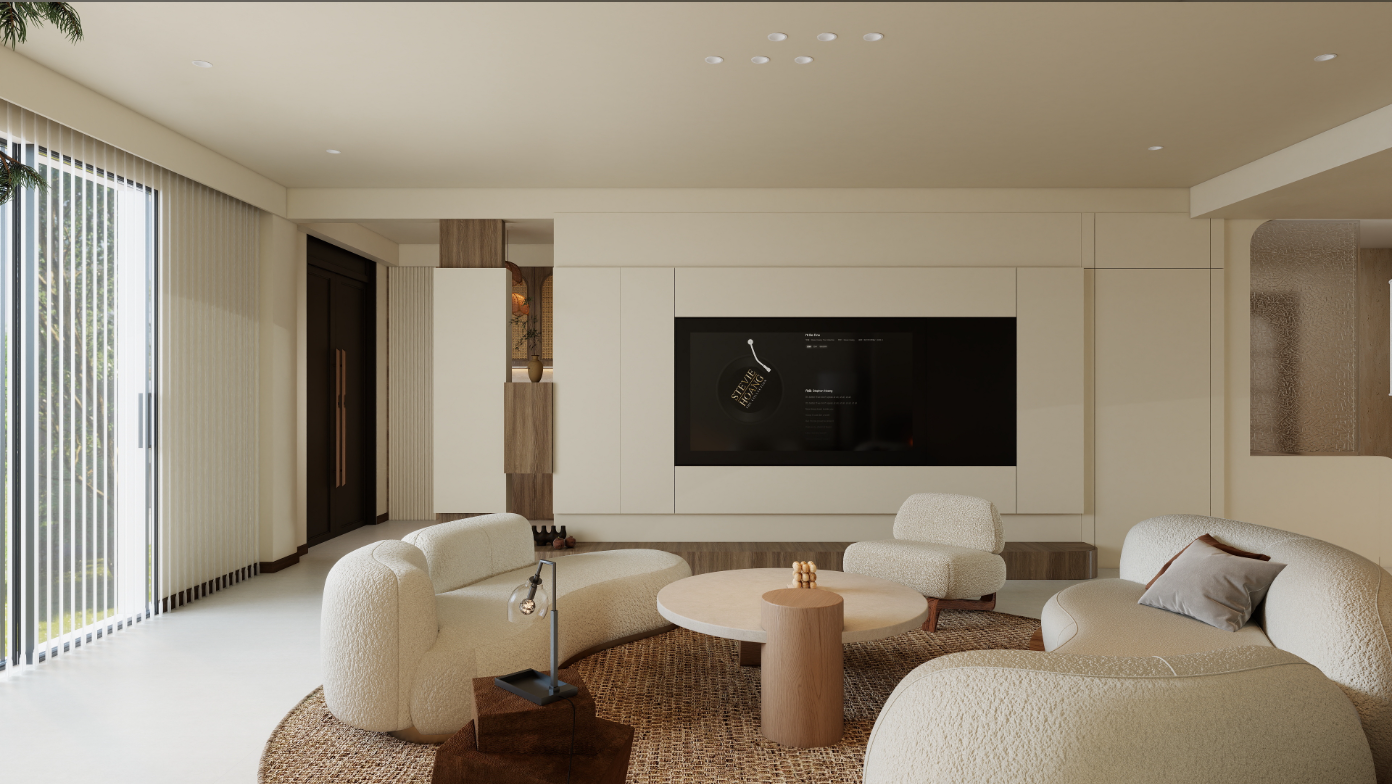 诧寂现代风格客餐厅效果图表现-4