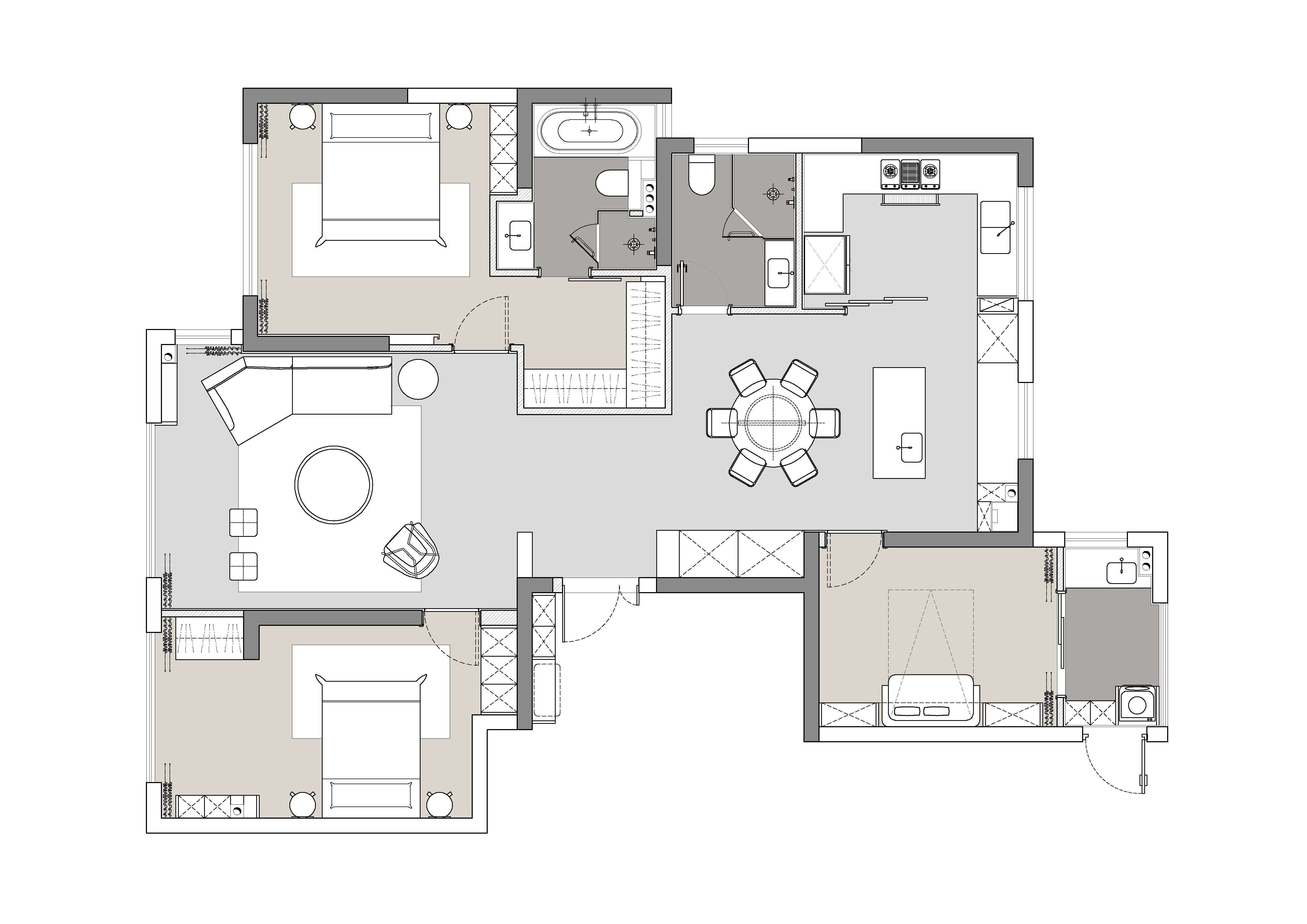 简约现代平层设计，打造舒适宜居空间-23