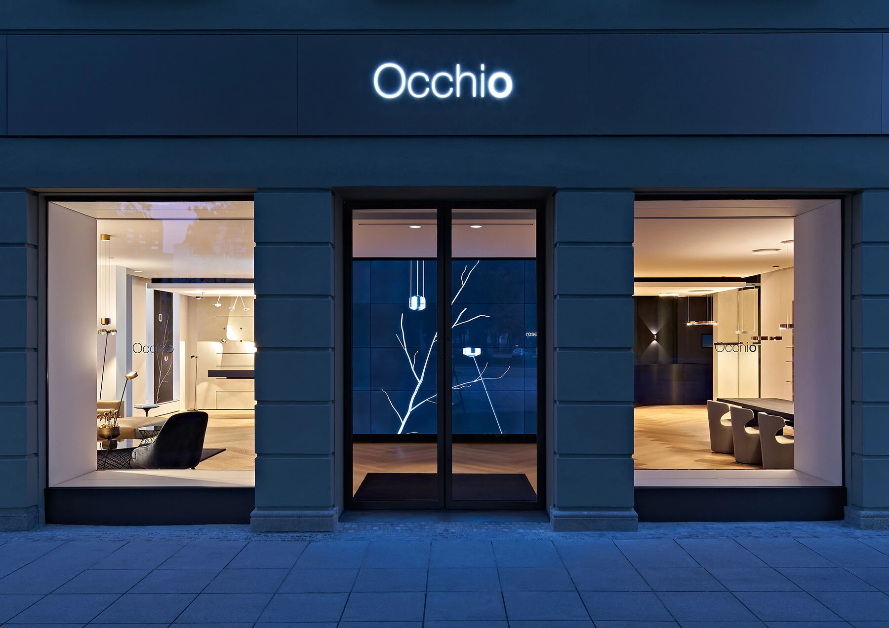 慕尼黑 Occhio 旗舰店 | 精致材料与柔和色调的灯光体验-7