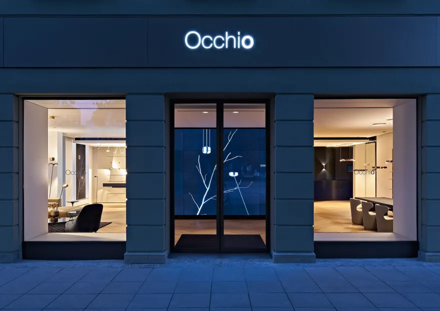 慕尼黑 Occhio 旗舰店 | 精致材料与柔和色调的灯光体验-7