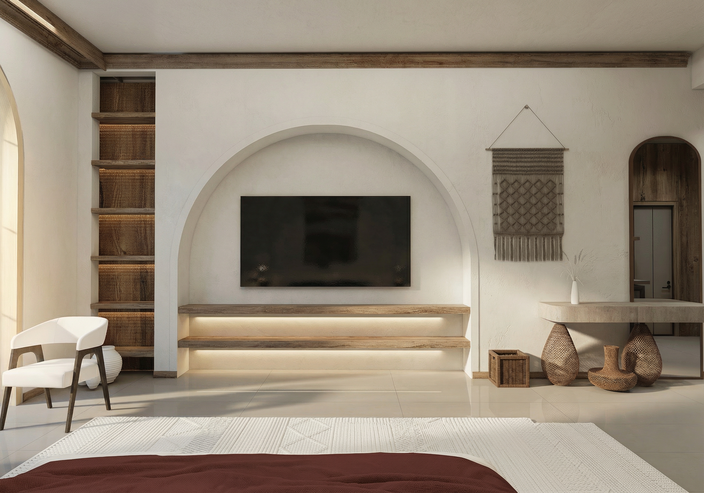 Wabi-Sabi Bedroom | 3ds Max + D5 Render-3