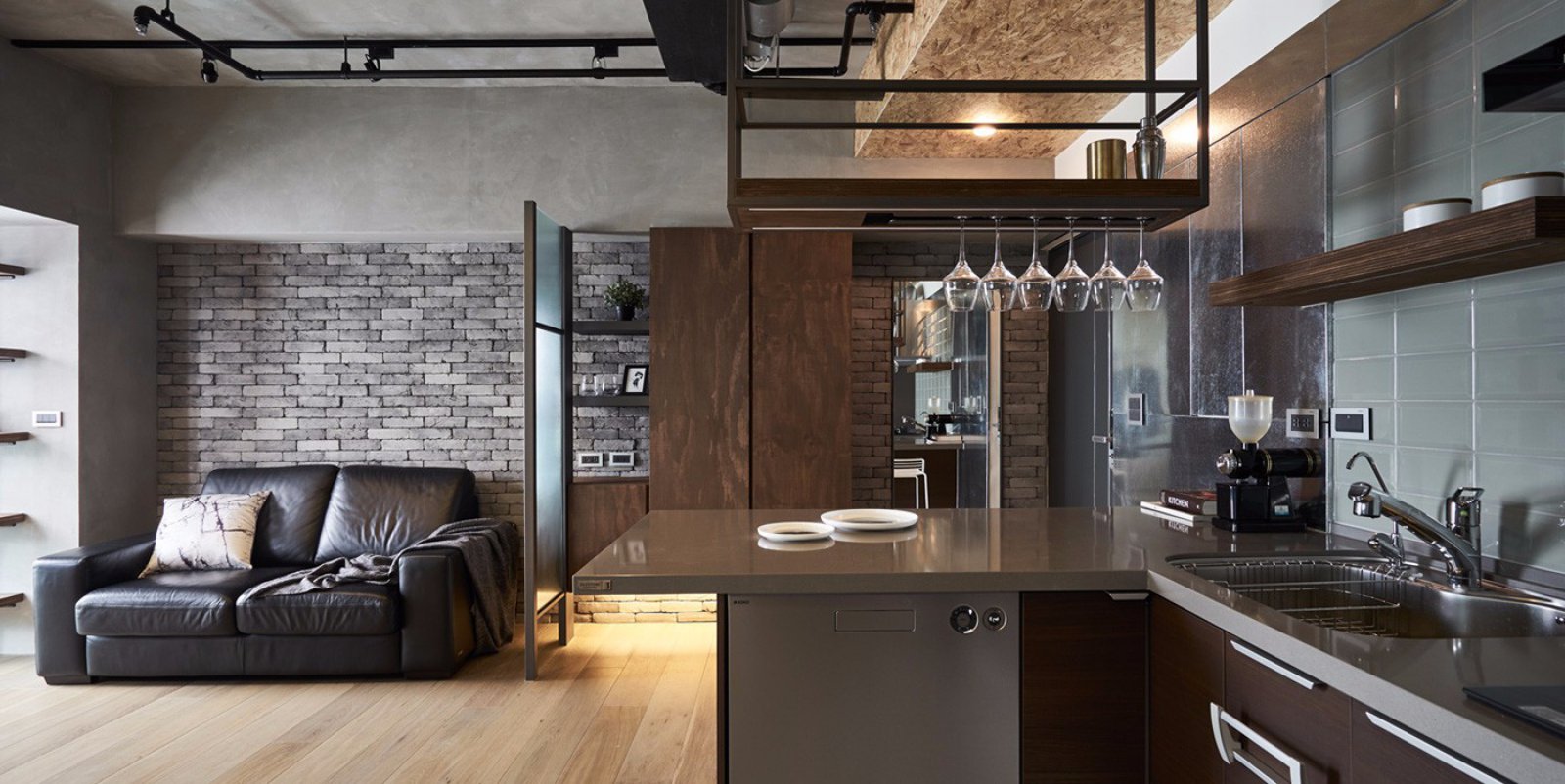 现代工业感公寓设计-16