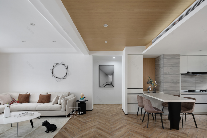 140㎡三室两厅,至精至简、空间感爆棚 深零设计-17