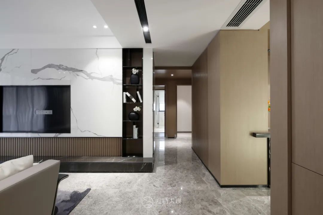 样板房实景丨187㎡现代风，越简单，越高级！-17