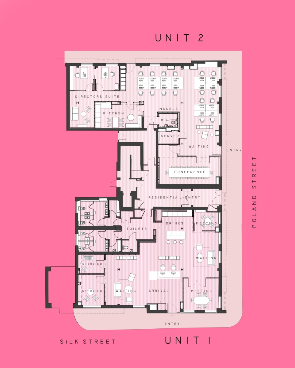 J’adore Models 时尚办公空间丨英国曼彻斯特丨Workshop Design Studio-24