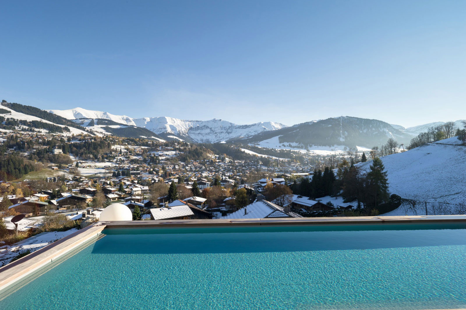 豪华别墅 现代风格Megève 法国 勃朗峰 山景 别墅-0