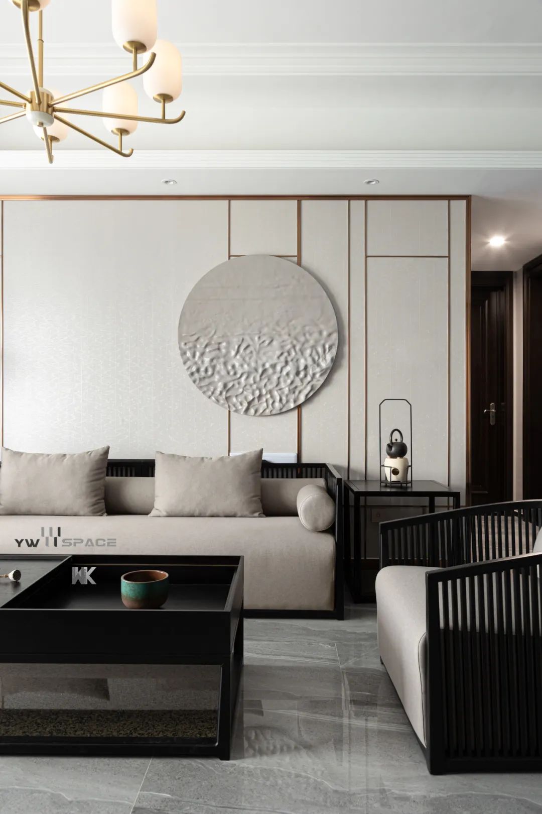 山水嘉庭 · 现代中式风格的精致恬静之家丨又未设计-12