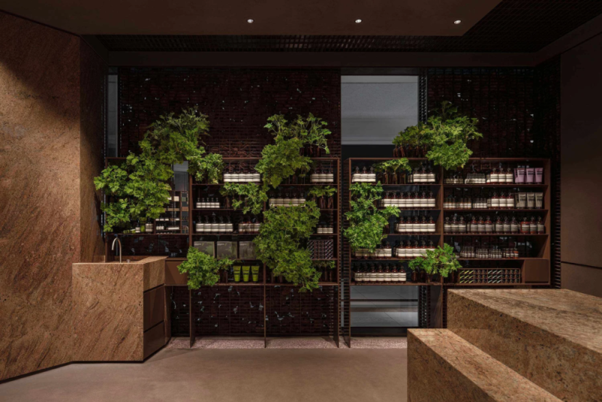 Aesop新加坡高岛屋“石笼”概念店设计-3