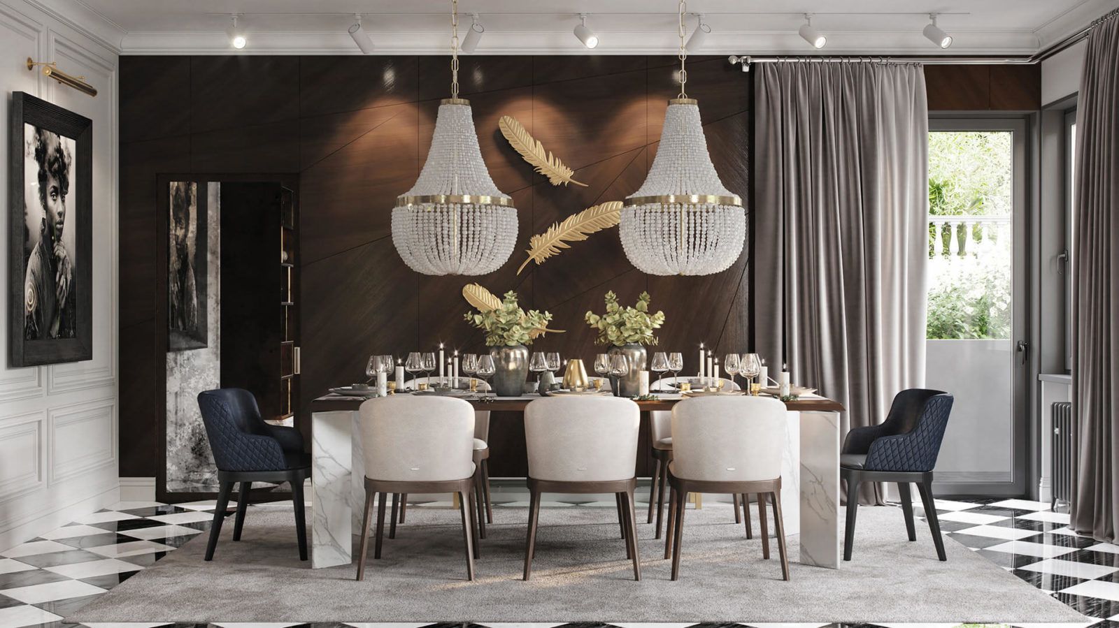 现代主义与装饰艺术风格公寓室内布置丨Angelina Rudenok,Ирина Артюшина-26