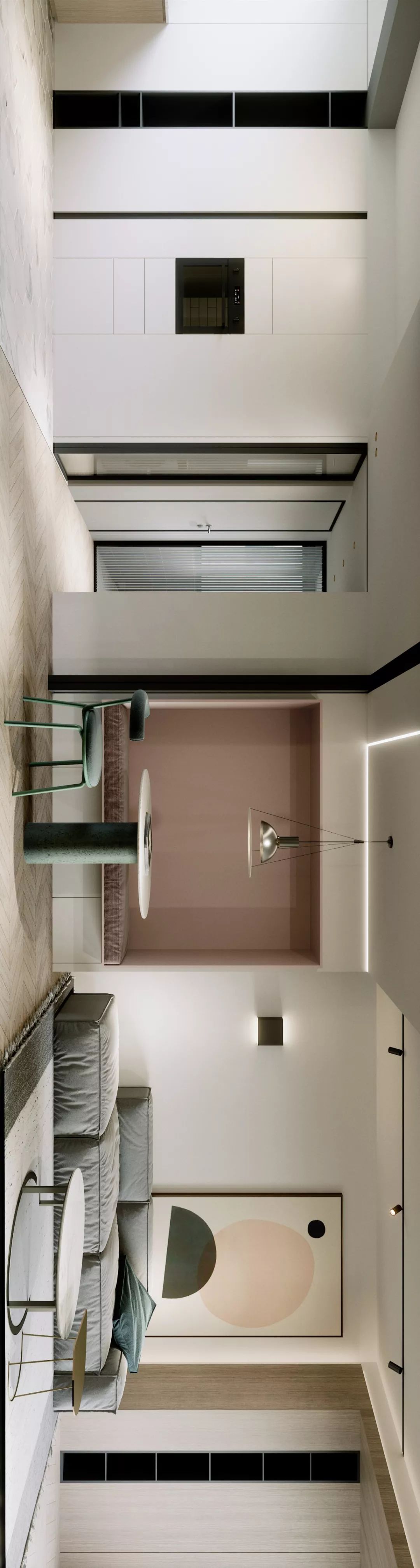 上海粉色少女与蓝色先生的私宅设计，浪漫与梦想的融合-35