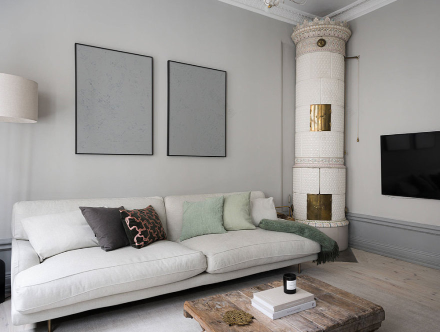 瑞典灰色与米色公寓,尽显北欧设计之美-9