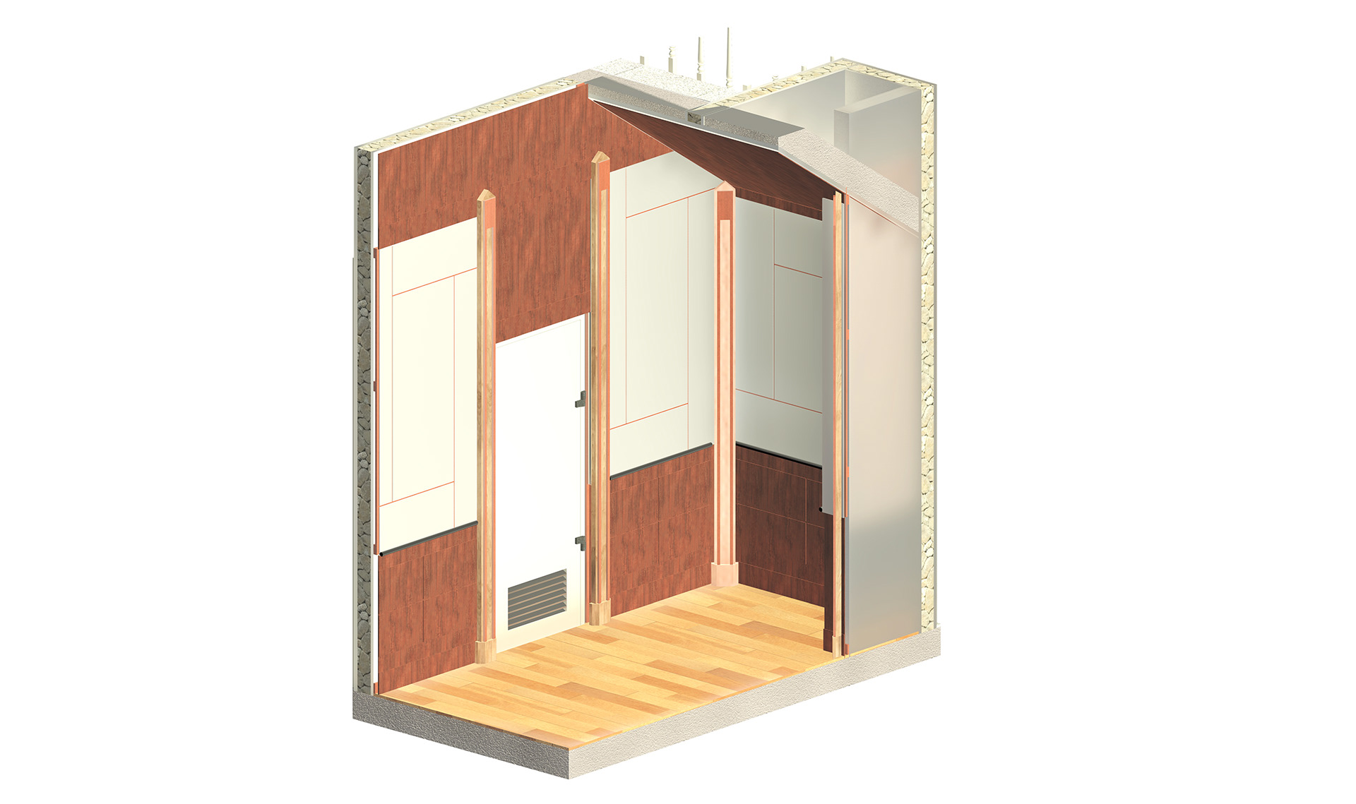 画廊室内设计丨Revit Skills and Technicality-14