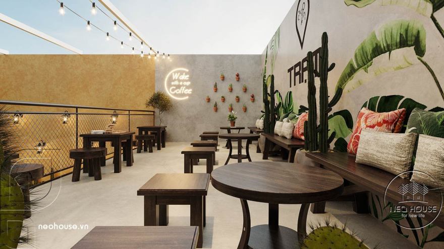 简约现代风 10x13m 咖啡厅设计,美观实用并存-14