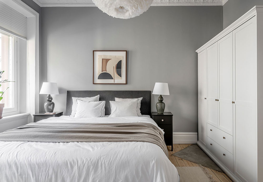 哥德堡公寓 | 温馨的粉色调与花卉壁纸的完美结合-7