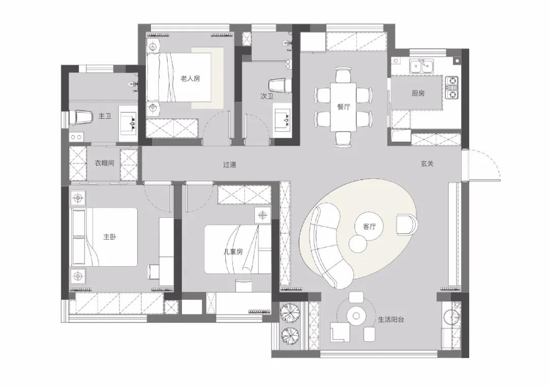 科技城望云山平层住宅案例丨中国苏州丨苏州唐版空间设计-62