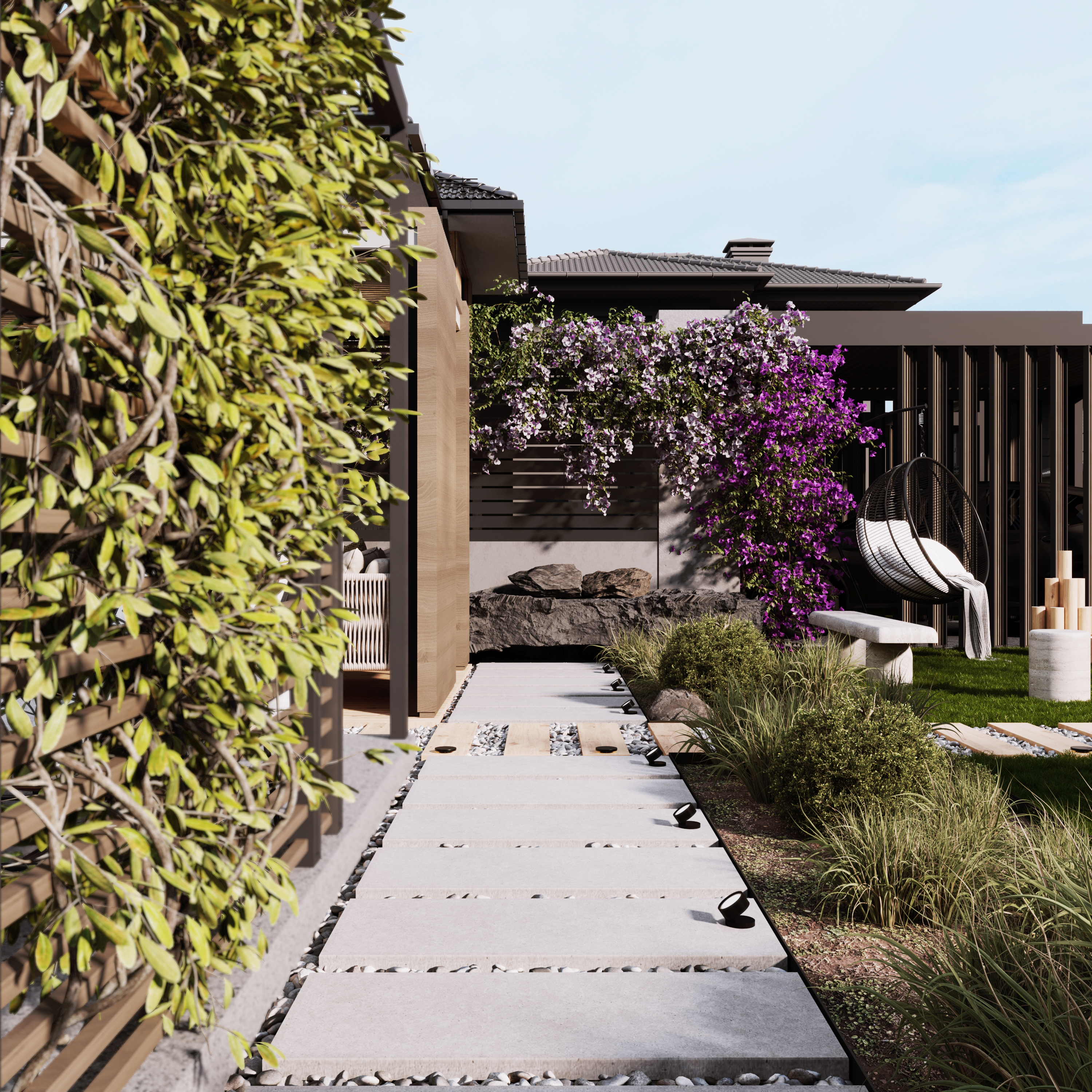 别墅景观设计丨Youmna Bassel Studio-4