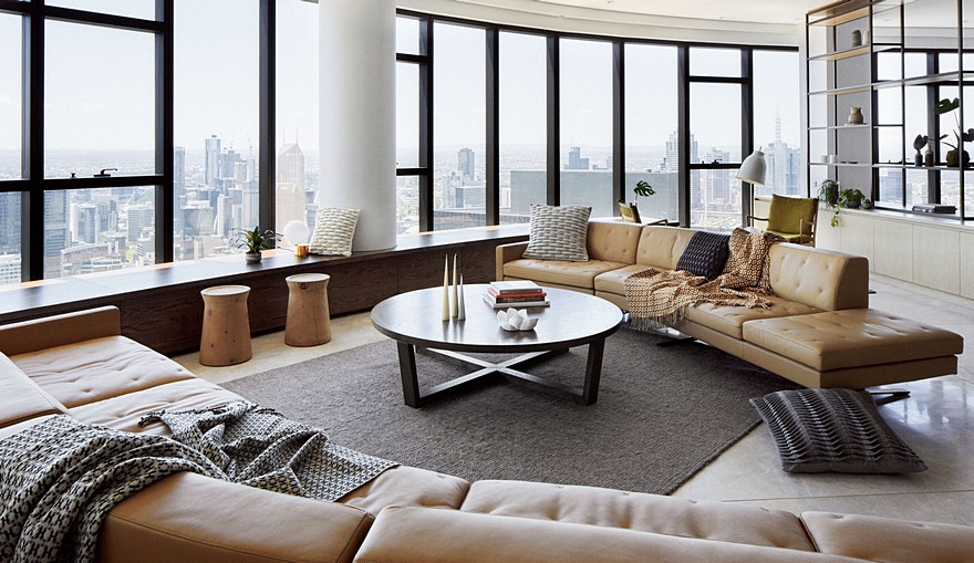 Sky-High Southbank Apartment / Nido Studio Interior Design-1