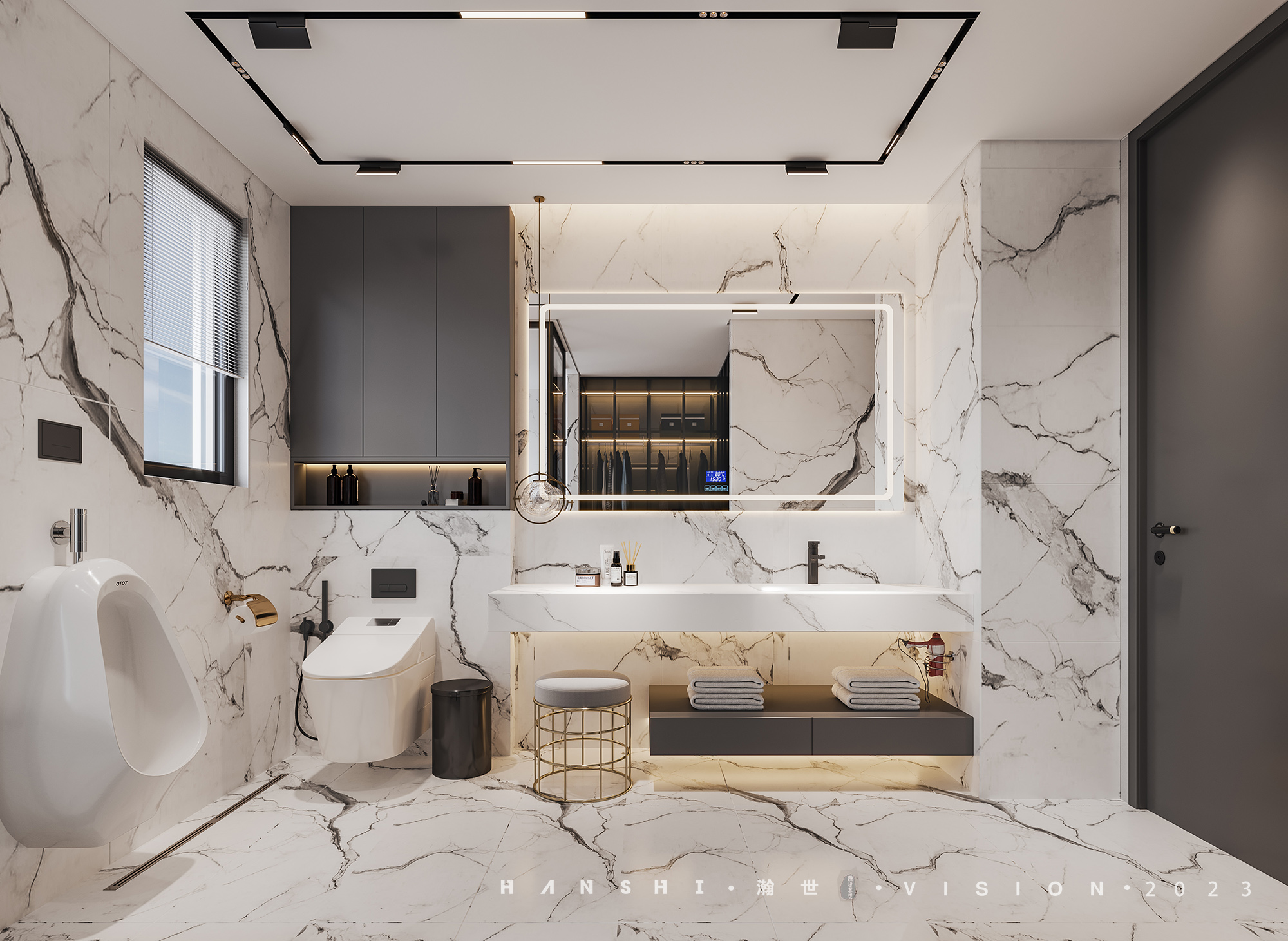 现代轻奢别墅-瀚世表现-9