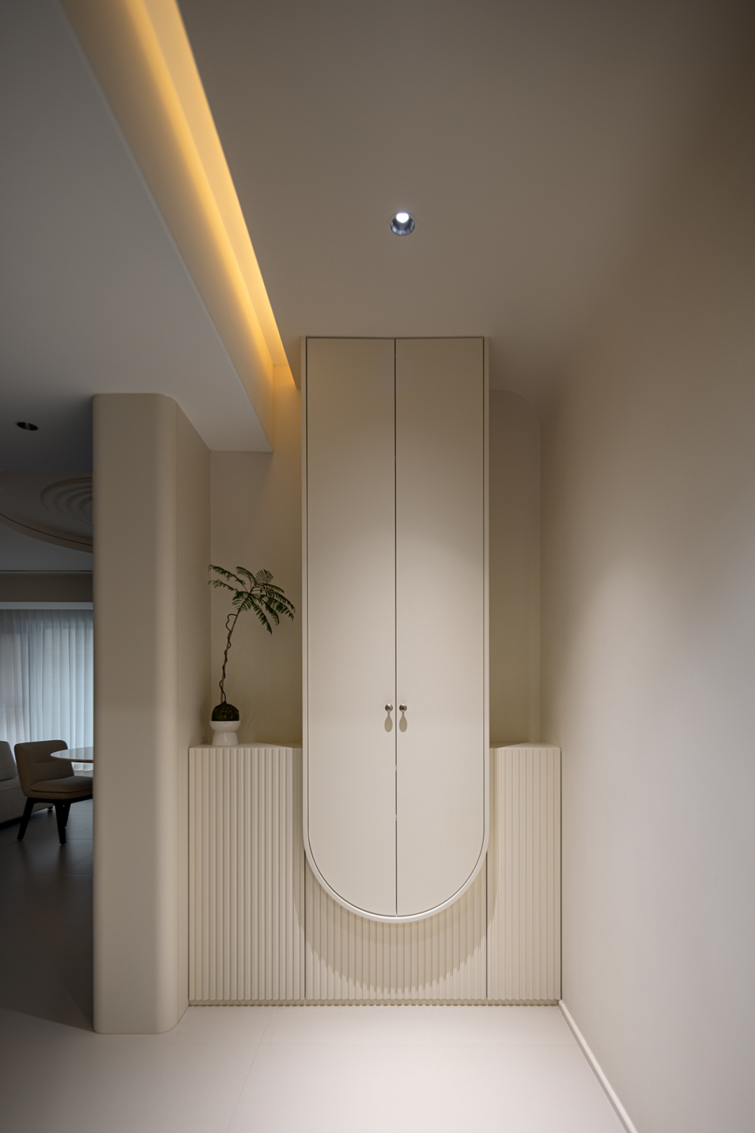 140㎡原木风奶油色公寓设计丨中国浙江丨陈芮蕊-8