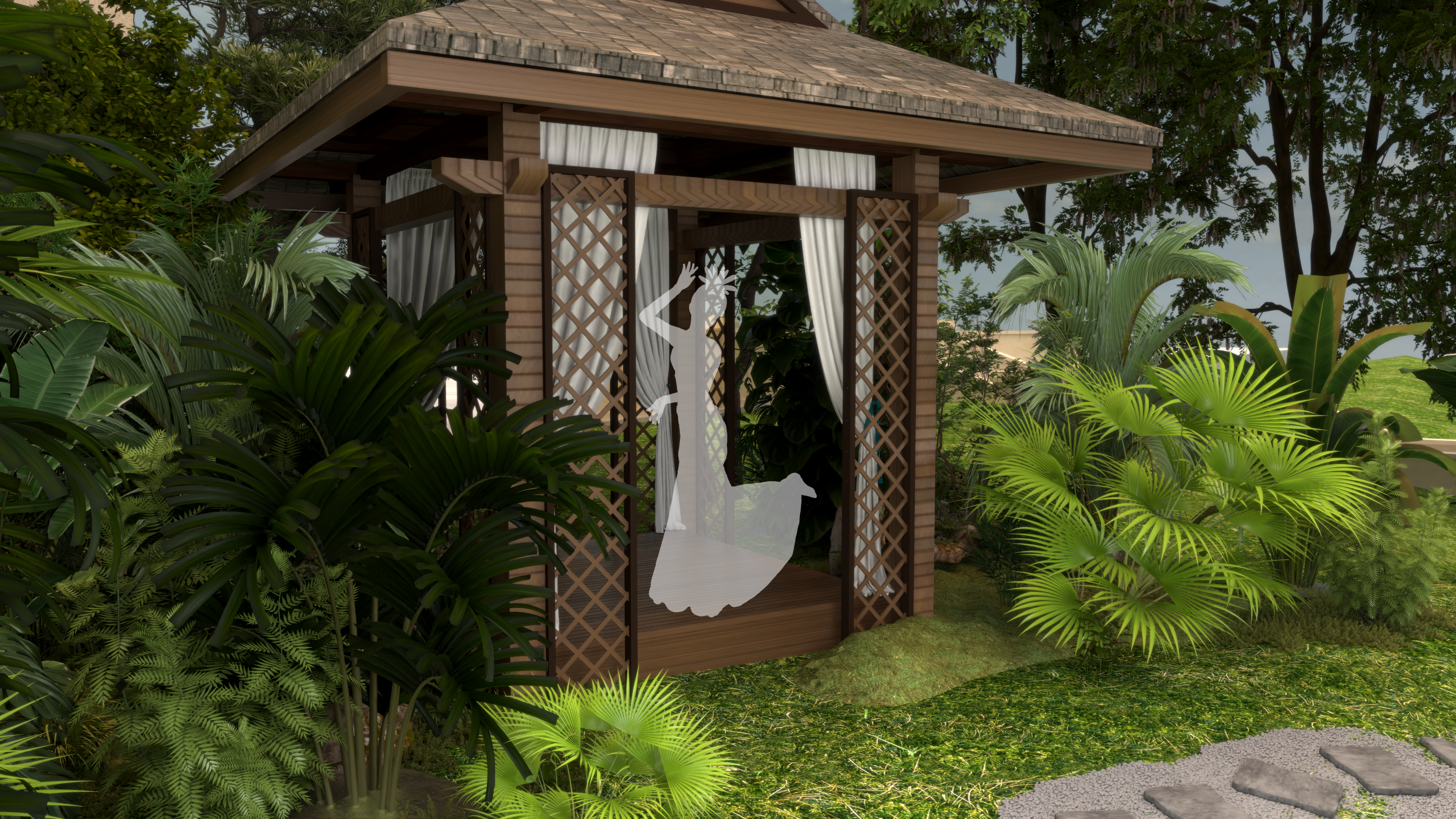 云南民族风格装饰陈展（亭子）设计 · 2024年方案汇总丨中国昆明丨郭大叔和星星崽-22