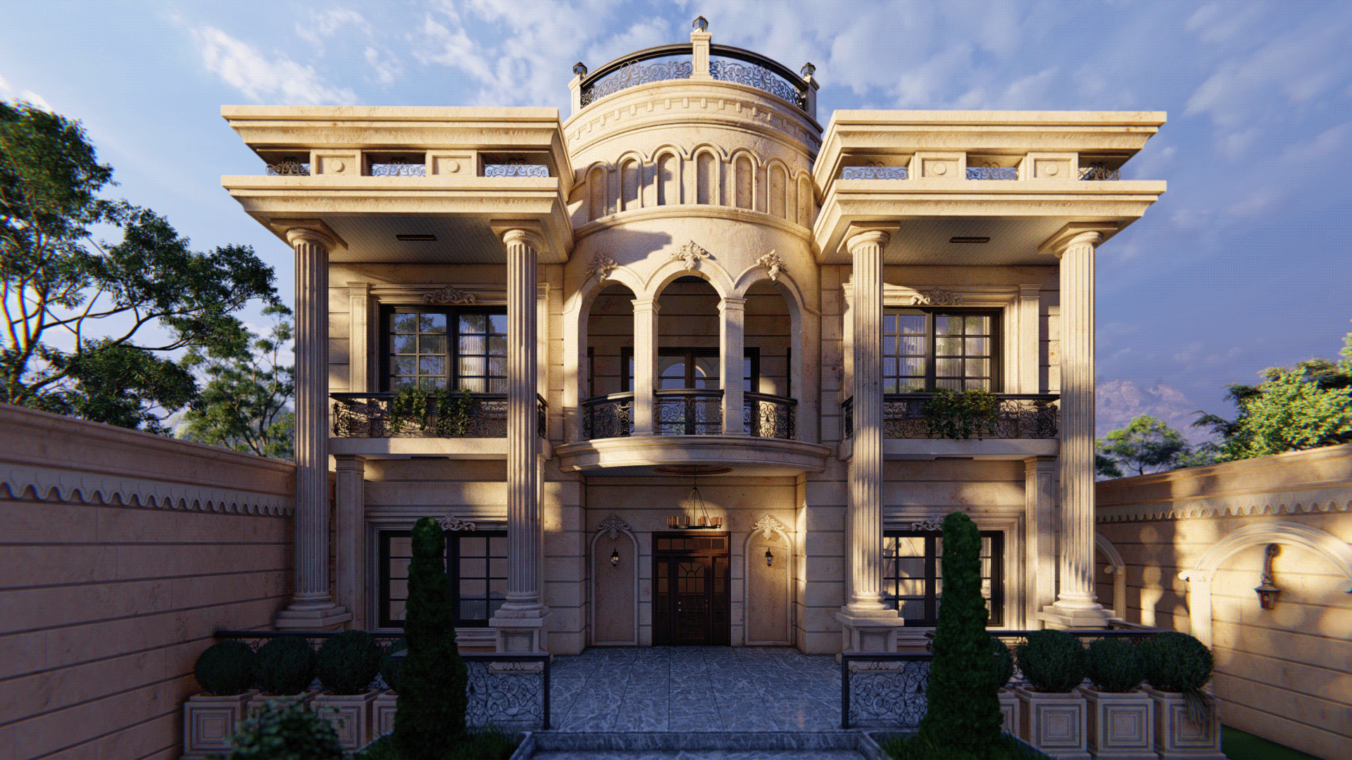 多山的巴格尔别墅动画丨Yuri Ismailova 等-16