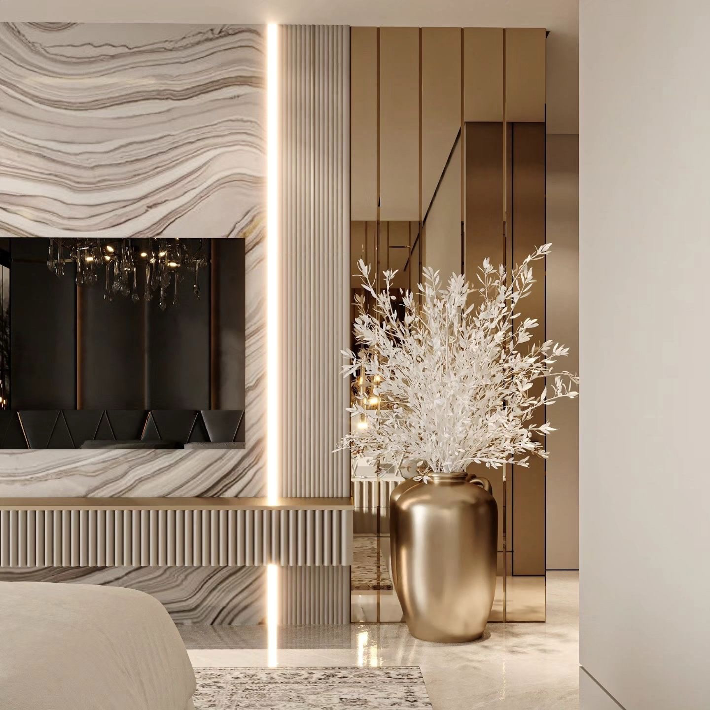 Luxury Bedroom Design Abu Dhabi-1