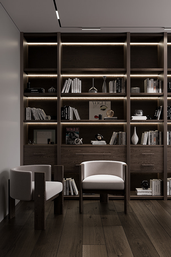 高级黑+简洁白 温和纯粹，回归空间的素净情怀-26