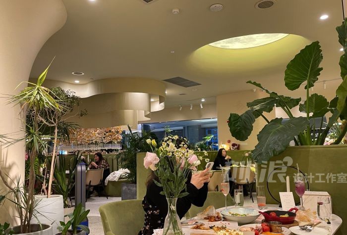 网红餐厅设计 西餐厅 花园餐厅 餐饮设计公司 商业设计-19
