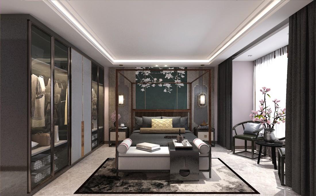 
中式轻奢住宅设计案例 -8