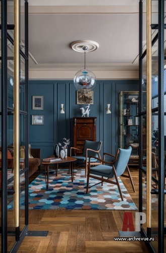 Barrin House小区3室公寓室内设计丨Анастасия Стенберг（斯滕贝格·阿纳斯塔西娅）-11