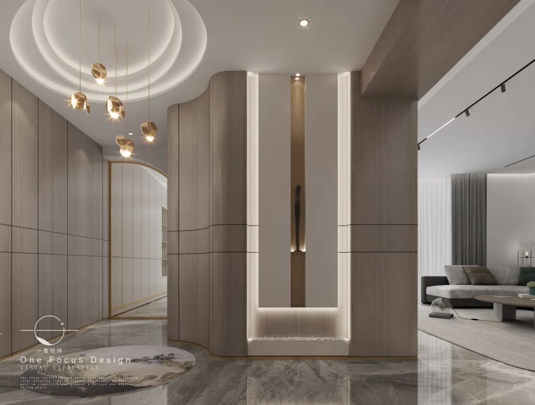 弧度中的温暖港湾·245㎡现代家居设计丨中国深圳丨深圳一度经纬设计-31