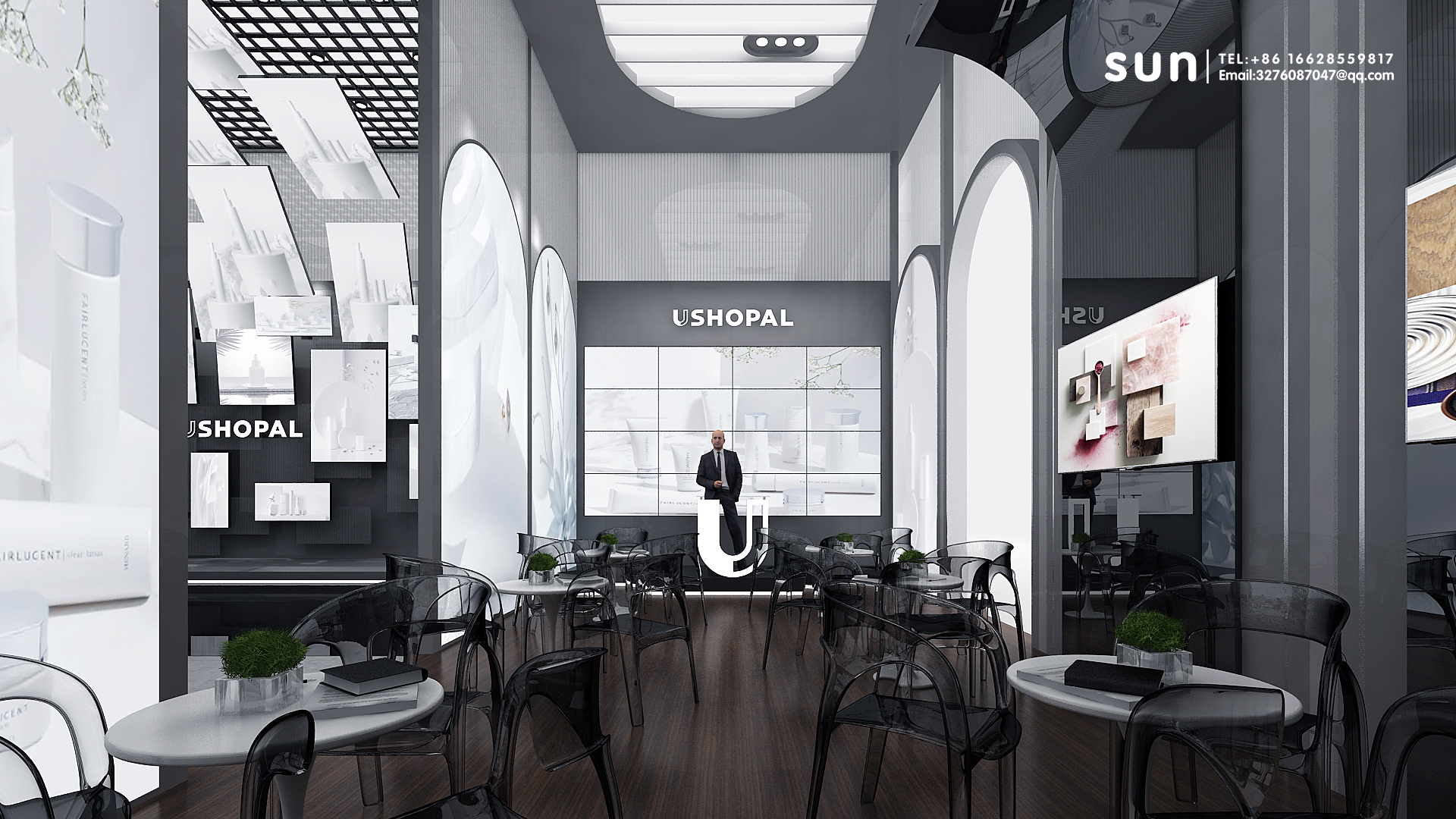 CIIE2021进博会 USHOPAL 美妆类 展台案例-8