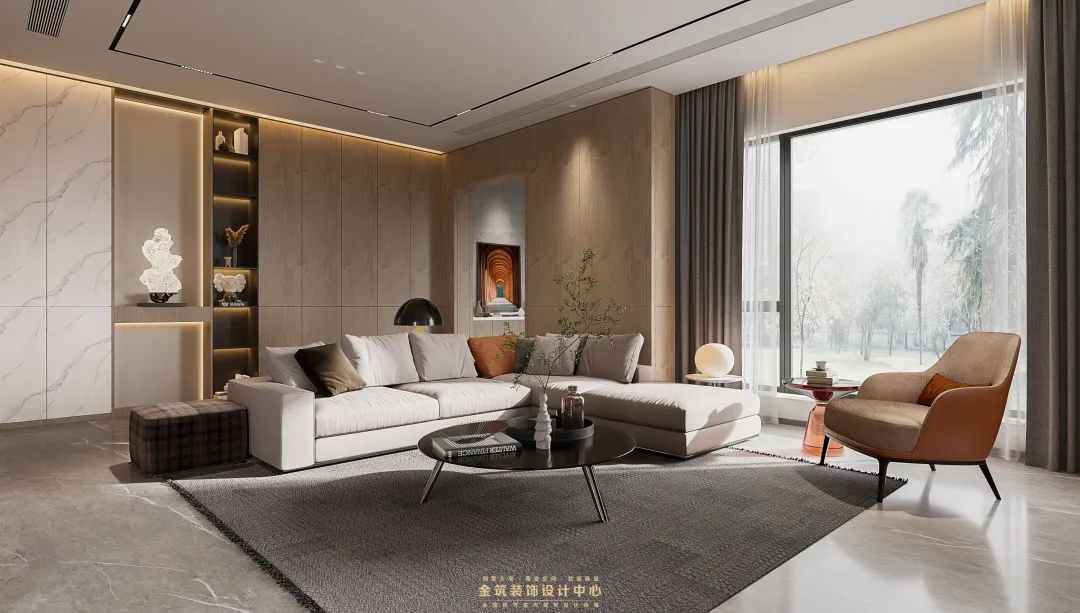 东方润园别墅 · 现代简约风格的自然归属丨金筑设计-1