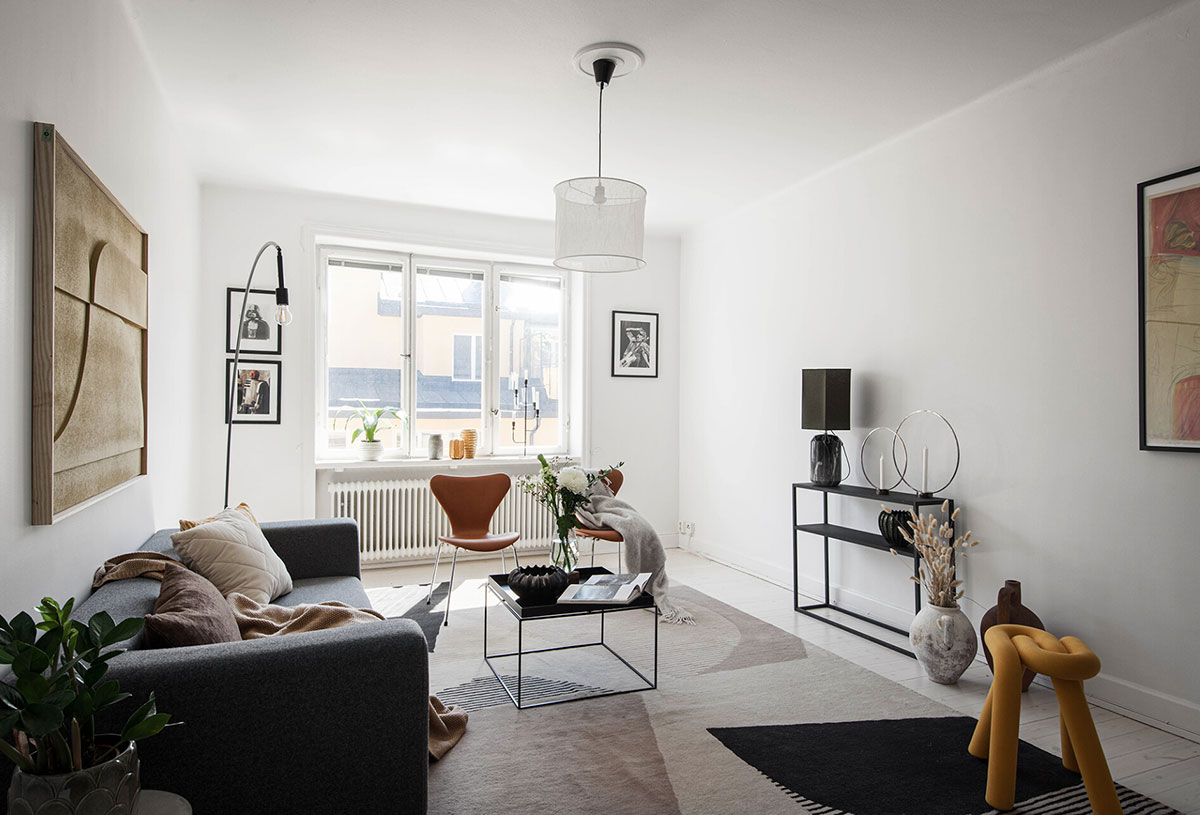 斯德哥尔摩 44 平米全白空间现代公寓设计-8