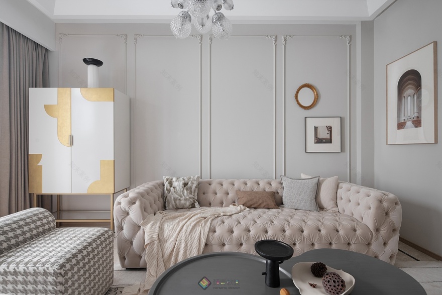 群贤府美式混搭浪漫改造-13