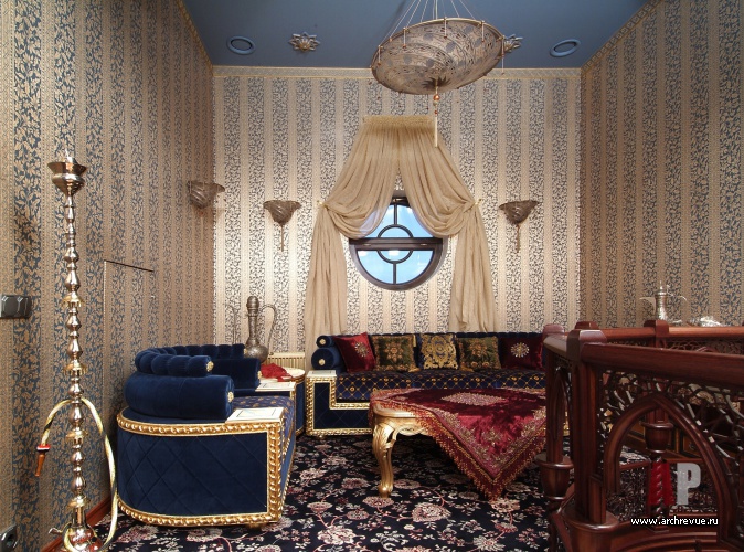 带哥特与东方风格元素的郊外住宅室内设计丨Дьячкова Марина（迪亚奇科娃·玛丽娜）-23