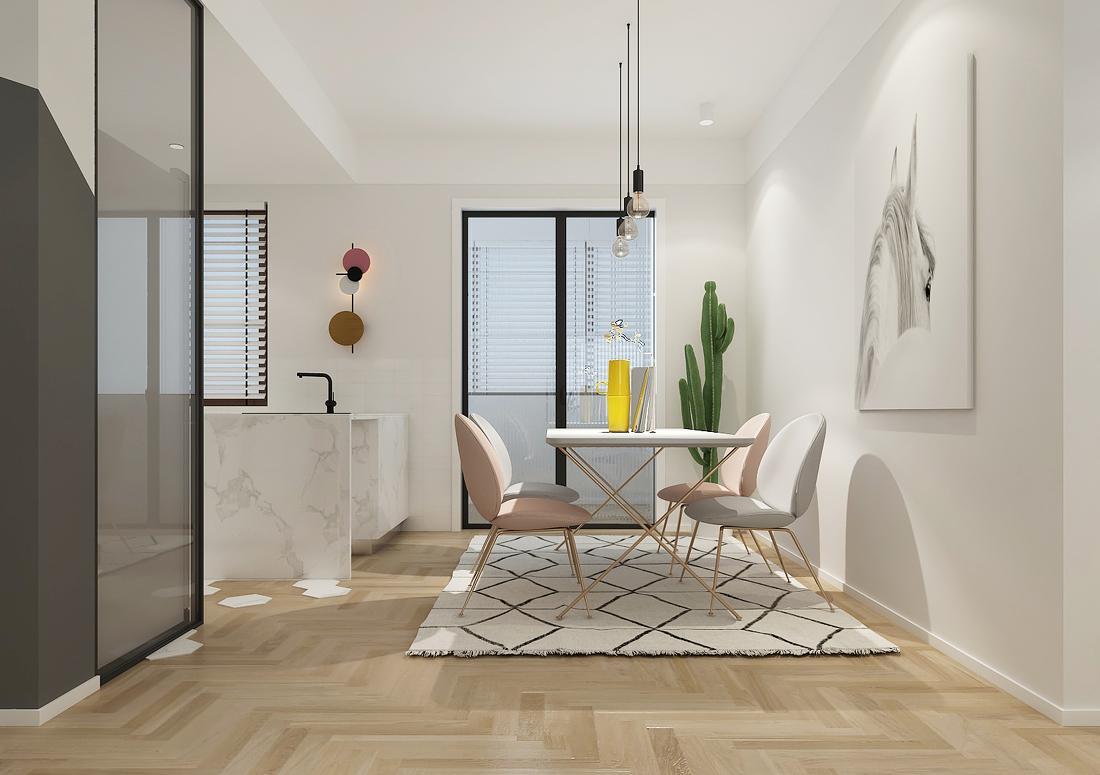 清和 91㎡小户型，功能分区与北欧风格完美融合-8