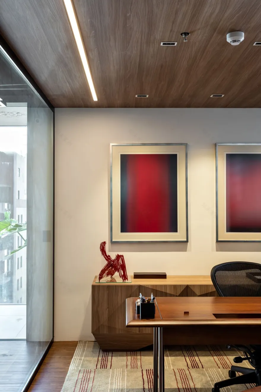 巴西圣保罗 SENALBA 办公室,木质与混凝土打造舒适工作空间-9