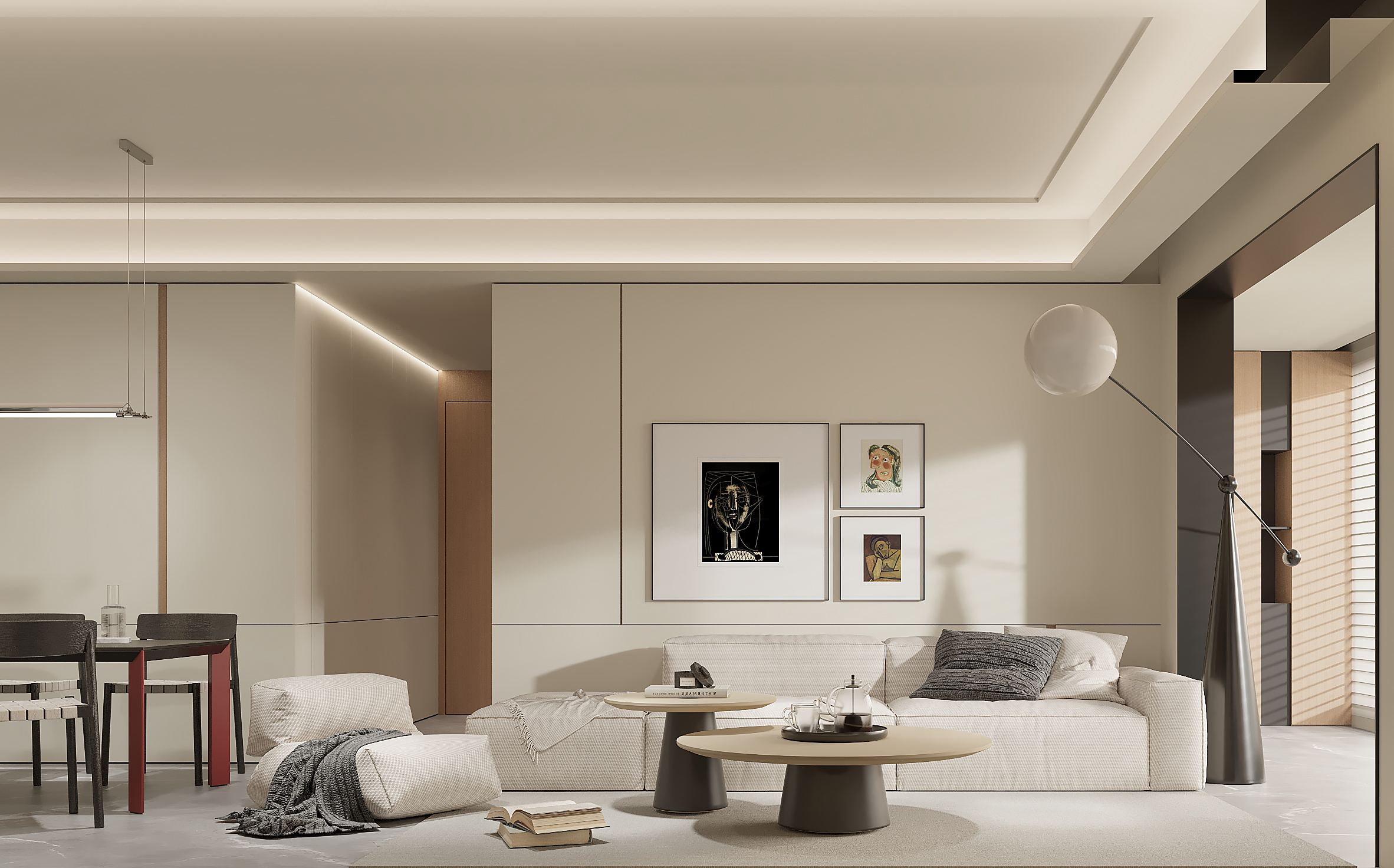 现代风精装住宅改造项目-6