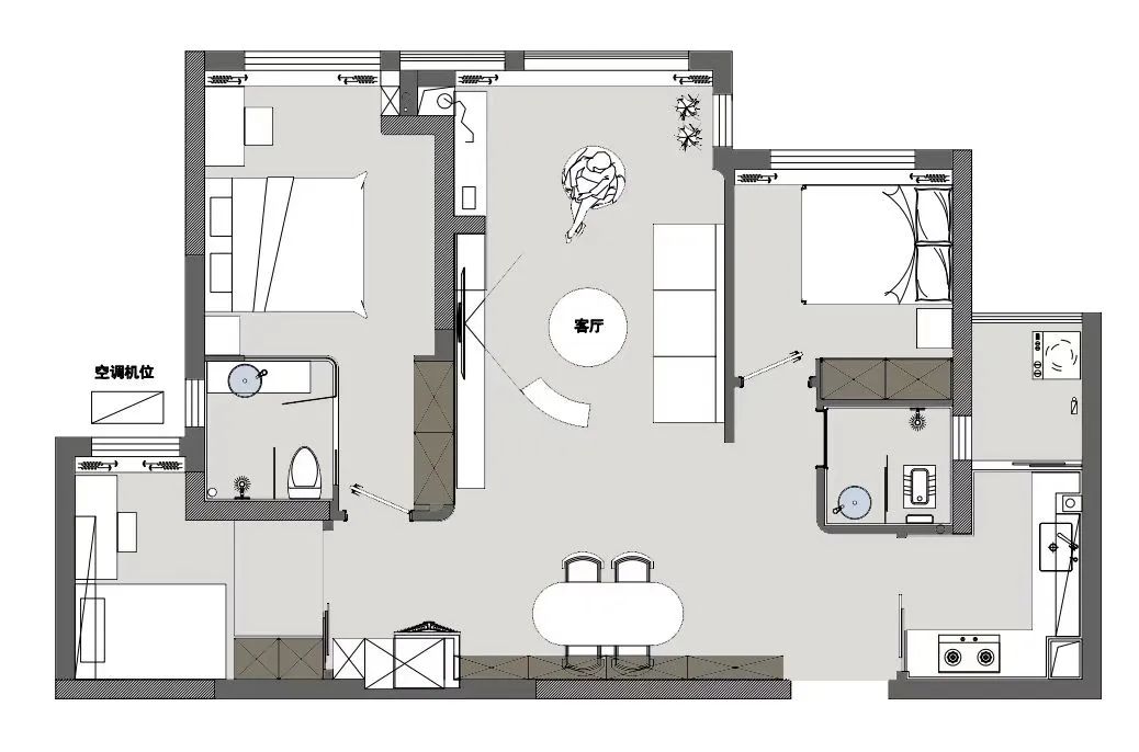 赤贫风设计,83㎡空间的艺术演绎 江山云著丨院子设计-27