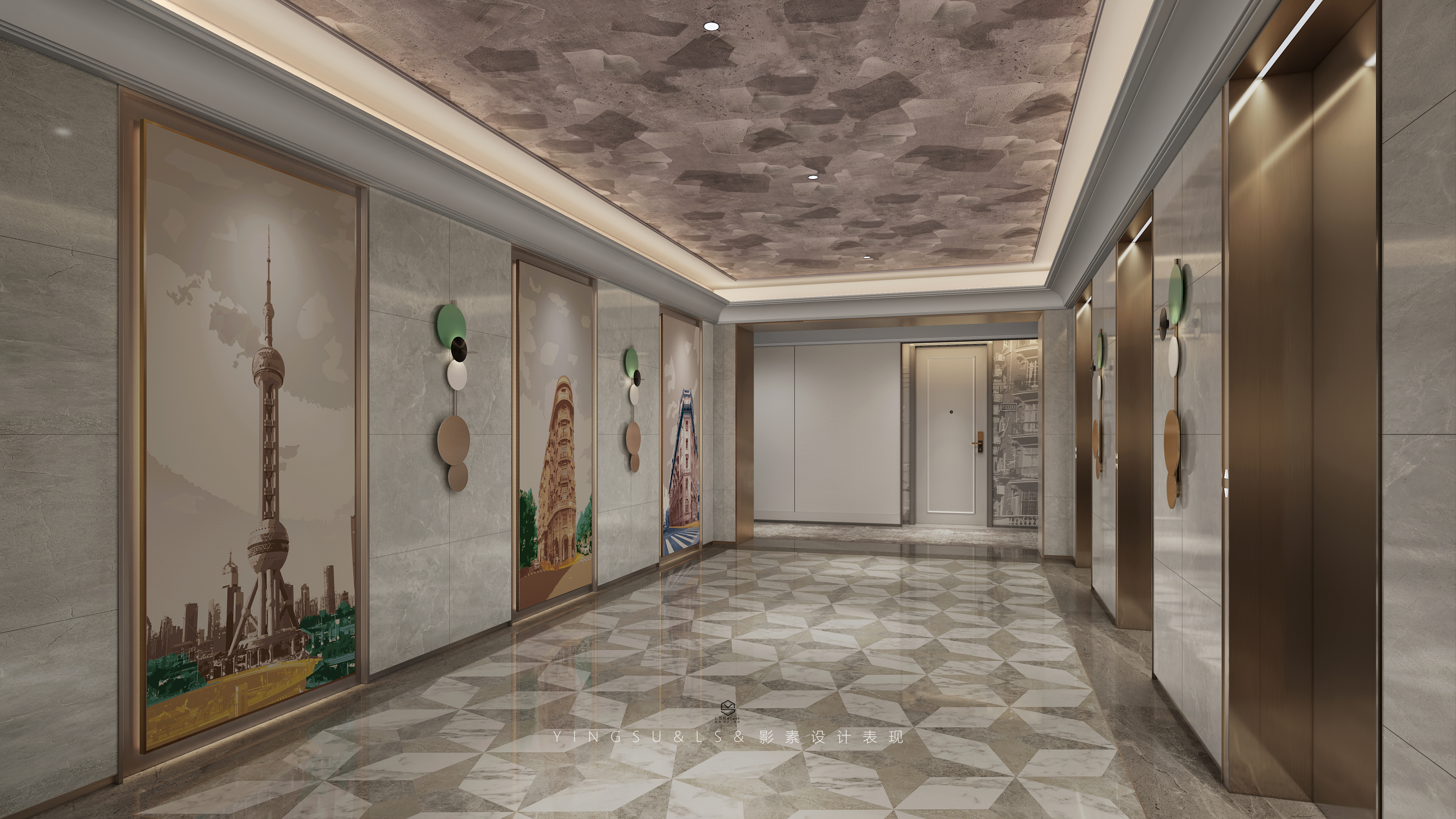 影素设计 • 法式轻奢酒店效果图-9