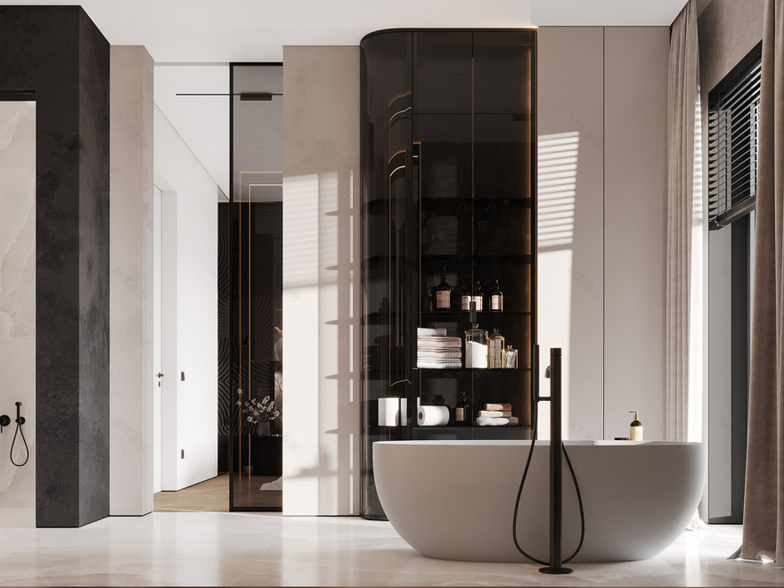 黑棕复古配色空间设计-53