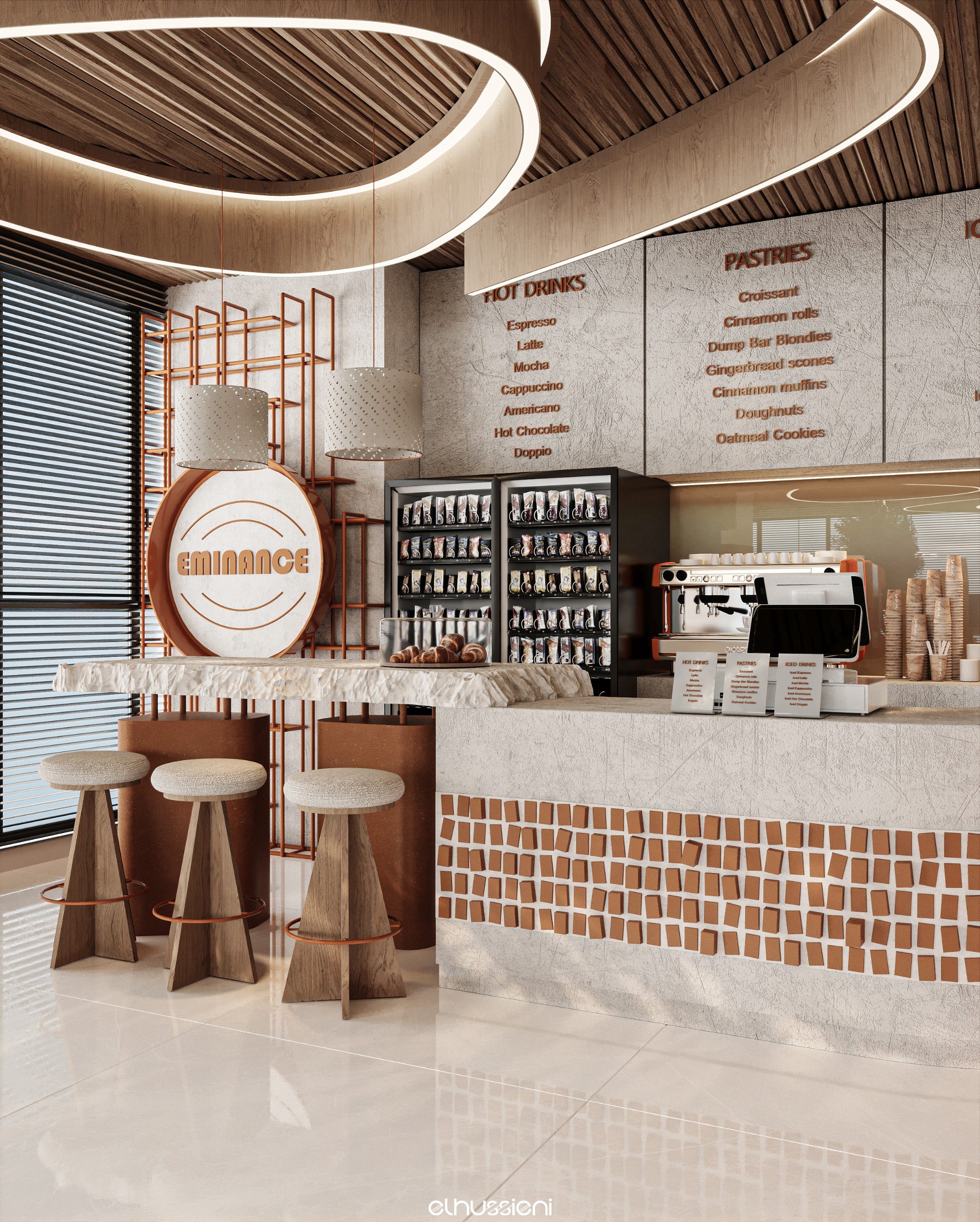咖啡馆设计丨Mohamed.elhussien.designs-6