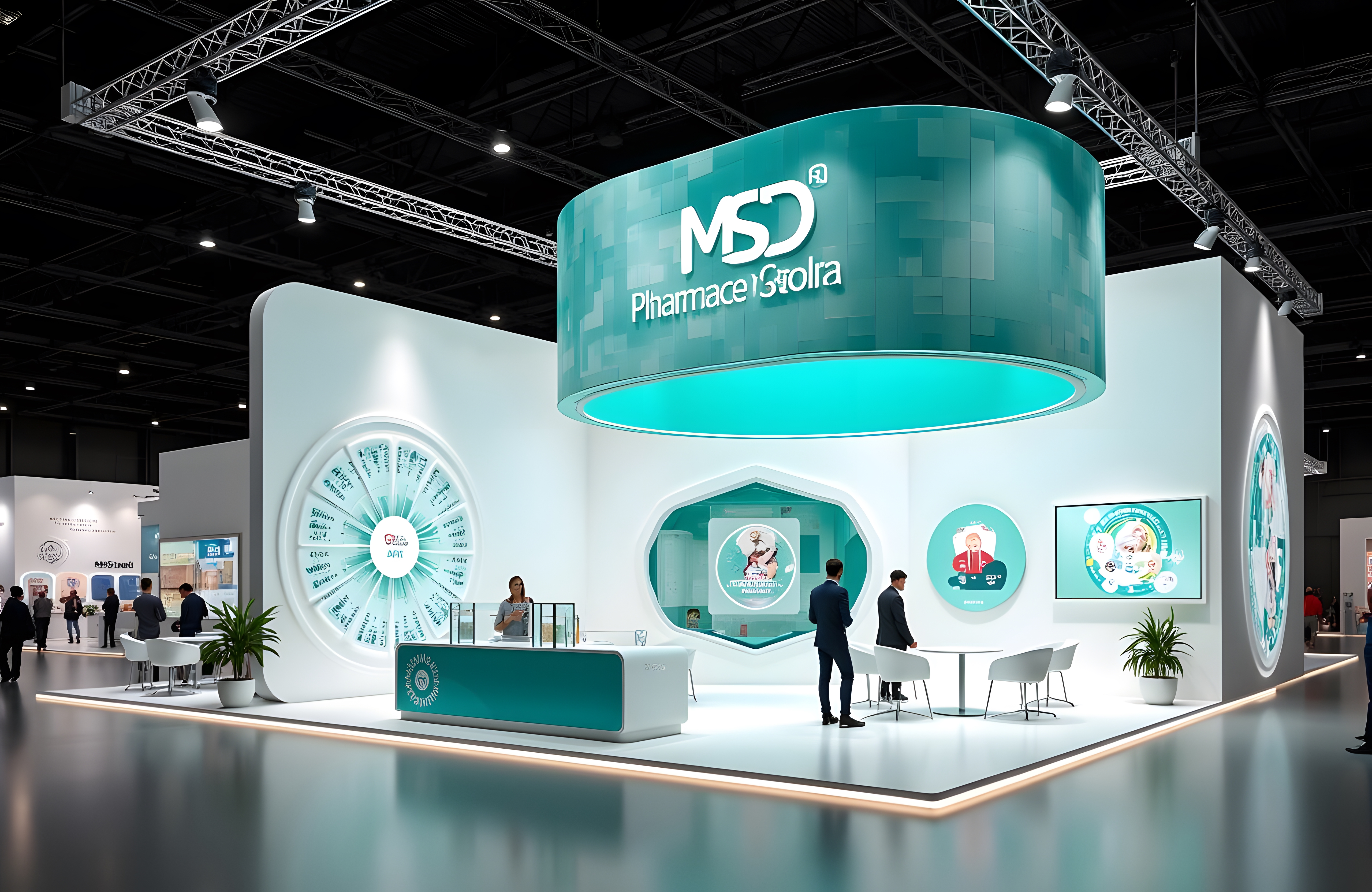 MSD booth design generated by Flux AI.-2