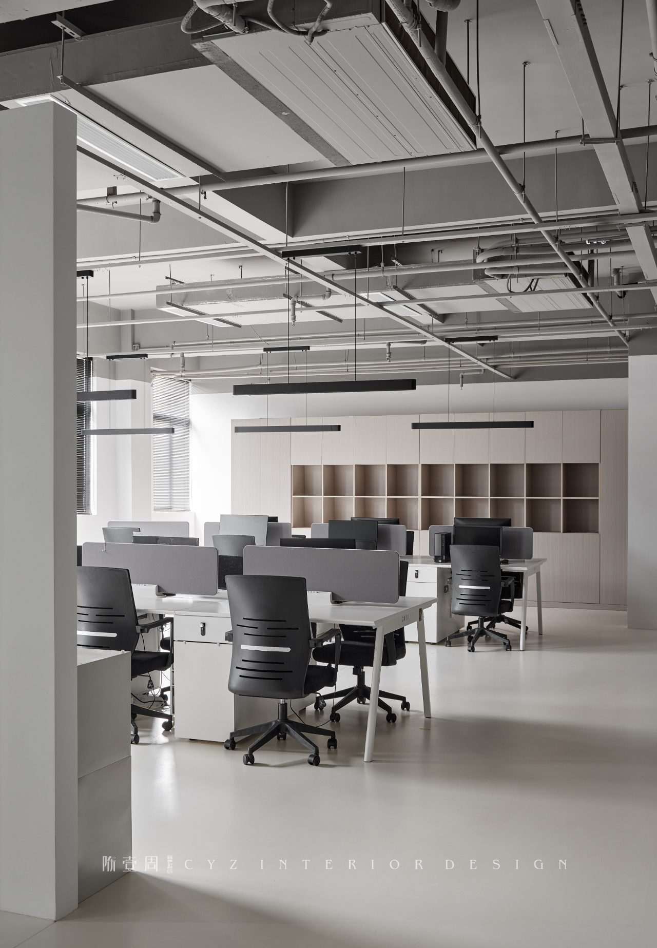 办公空间实景丨中国静安丨上海陈壹周室内设计-35