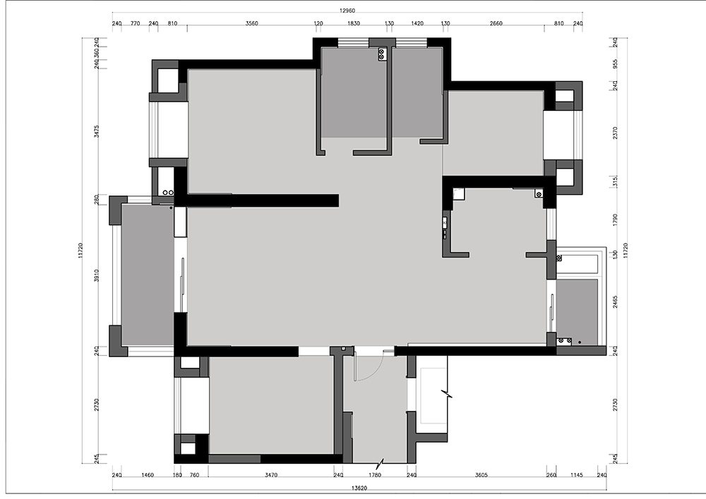 武汉洺悦府现代简约风设计丨支点设计-16