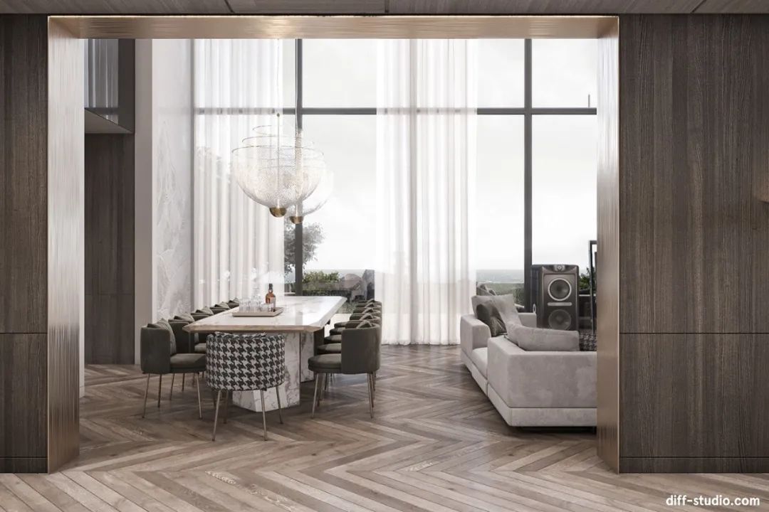 乌克兰基辅 1600㎡新古典奢华大宅丨Diff.Studio-10