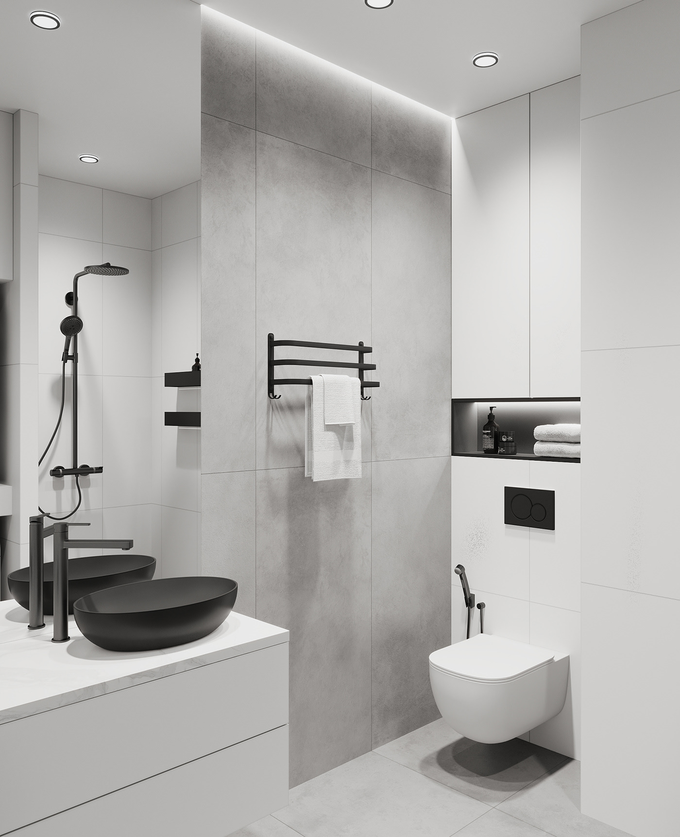 浅色系公寓设计 美的好高级！-29