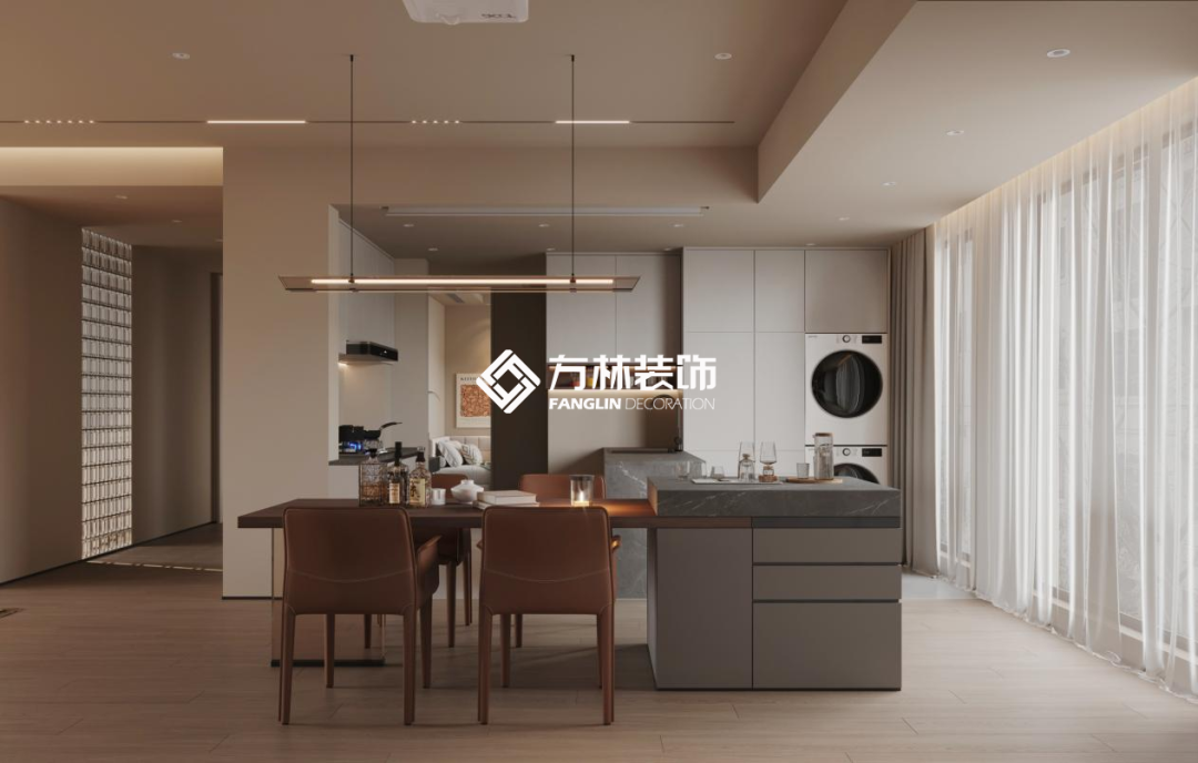 多亏了意式极简风！150㎡装完太像豪宅啦!-12